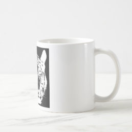 Black &amp; White Pop Art Tiger Coffee Mug