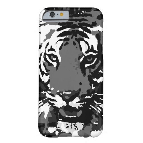 Black White Pop Art Tiger iPhone 6 Case