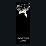 Black White Pop Art Unique Basketball Poster<br><div class="desc">I Love This Game. Popular Sports - Basketball Game Ball Image.</div>