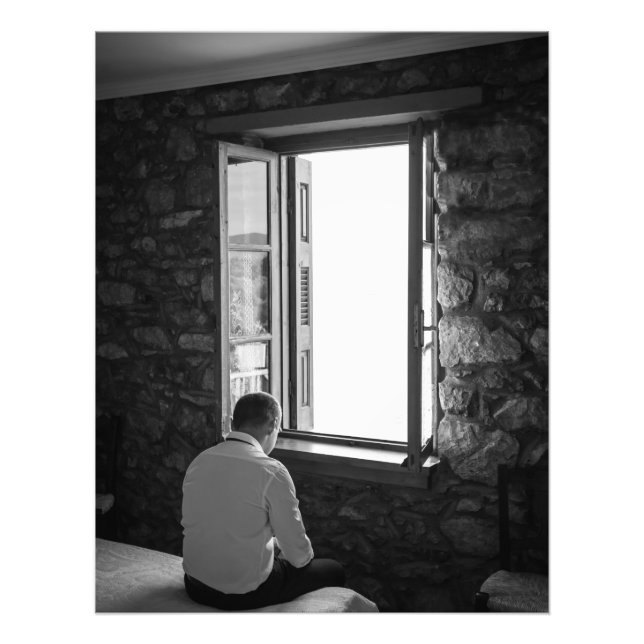 Black & White Portrait Photography Print  (Front)