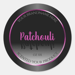 Black White Product Label Gamour Pink Purple Frame