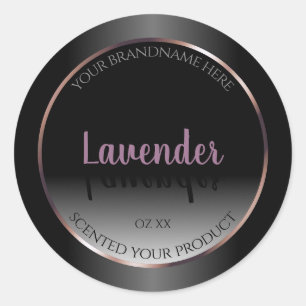 Black White Product Labels Luminous Purple Frame