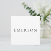 Black white professional minimalist modern plain  (Standing Front)