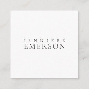 Black white professional minimalist modern plain enclosure card
