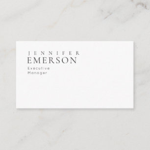 Black white professional minimalist modern plain enclosure card