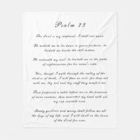 Black & White Psalm 23 Scripture Bible Text Modern