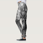 Black & White Psychedelic Starburst Tie Dye Leggings<br><div class="desc">These leggings feature a psychedelic tie dye design reminiscent of the 1960s hippie counter culture. Perfect for yoga,  running,  working out at the gym,  or just when you want to wear some cute sexy tights. The colors are monochrome with shades of black white and gray.</div>