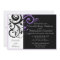 Black White Purple Swirl Wedding Invitations
