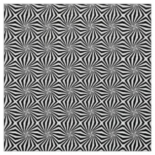 Black White Radiating Pattern Thunder_Cove  Fabric