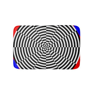 Black & White Radiation by Kenneth Yoncich Bathroom Mat