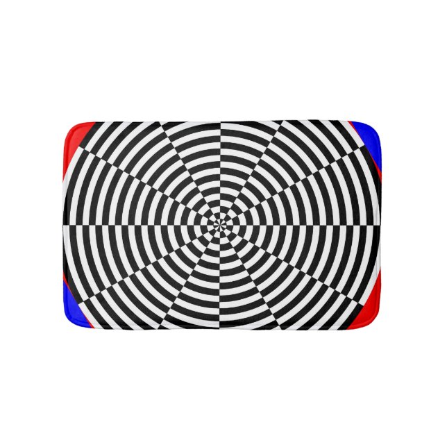 Black & White Radiation by Kenneth Yoncich Bathroom Mat (Front)