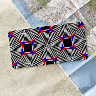 Black & White Radiation by Kenneth Yoncich License Plate