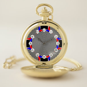 Black & White Radiation(CHN / JP Face)by KYoncich Pocket Watch