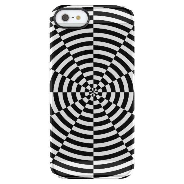 Black & White Radiation Uncommon iPhone Case (Back)