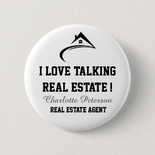 Black & White Real Estate Button
