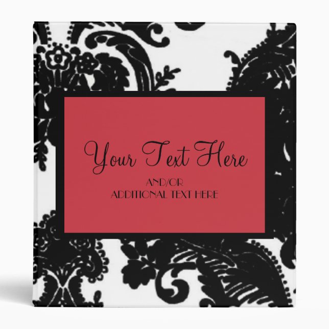 Black & White, Red Binder (Front)