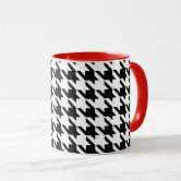 Check Checkered Checkerboard Geometric Black And White Pattern Water Bottle  by Daily Regina Designs