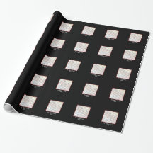 Black, White & Red Photo Holiday Wrapping Paper