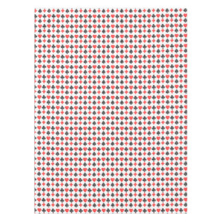 Black/White/Red Playing Card All Symbols Lino Cut Tablecloth