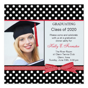 Polka-Dot Graduation Invitations 9