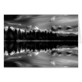 Black & White Reflections Card (Front Horizontal)