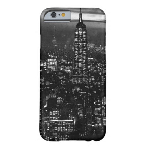 Black White Retro New York City iPhone 6 Case