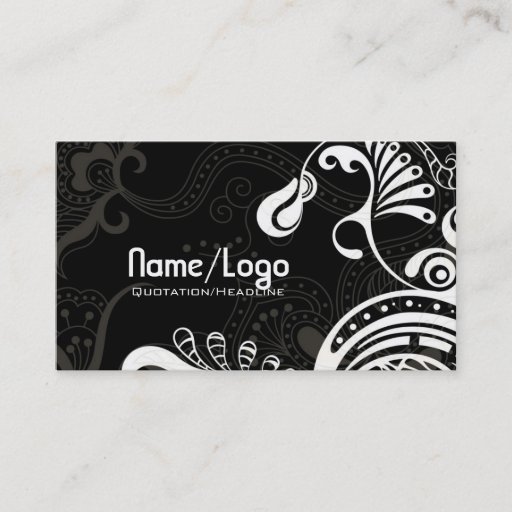 Customizable Black &amp; White Retro Phoenix Bird-Template Business Card Templates