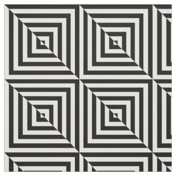 Black White Reversed Design Pattern Fabric by BestPatterns4u at Zazzle