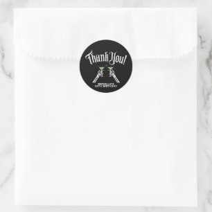 Black & White RIP To My Twenties 30th Birthday Classic Round Sticker