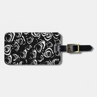 Black & White Roses Luggage Tag