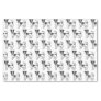 Black & White Rough Coat Jack Russell Terrier Dogs Tissue Paper