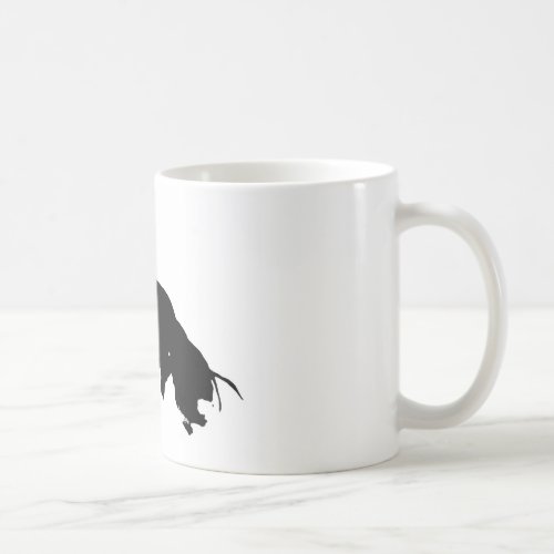 Black White Running Horse Silhouette Coffee Mug