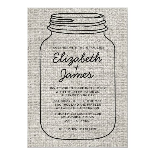 Jar Wedding Invitations 4