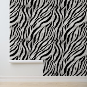 Black White Safari Zebra Wallpaper
