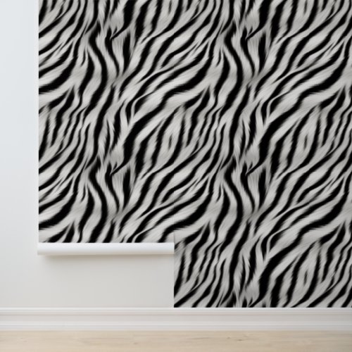 Black White Safari Zebra  Wallpaper