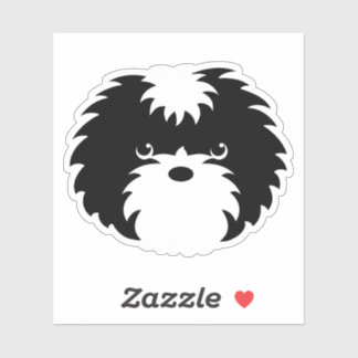 Black & White Sammy Dog Sticker