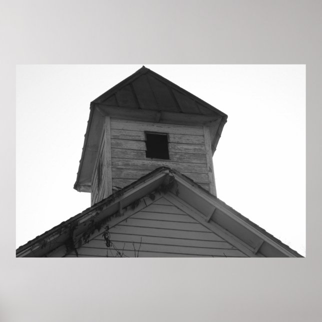 Black & White School Bell Poster (Front)