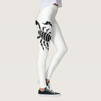 Black & White Scorpio,Custom Leggings