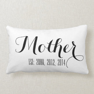Black White Script | Mother's Day Pillow