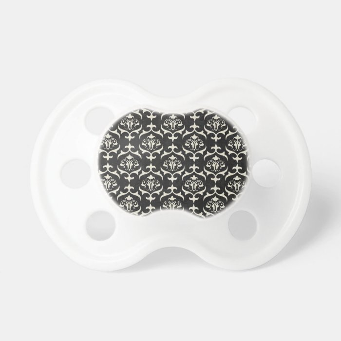 BLACK WHITE SCROLL SWIRL PATTERNS BACKGROUNDS WALL PACIFIER