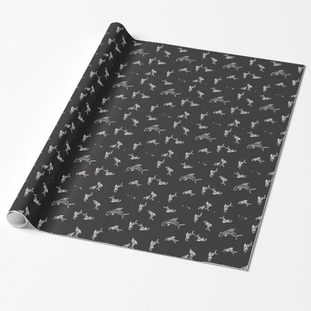 black gift wrapping paper