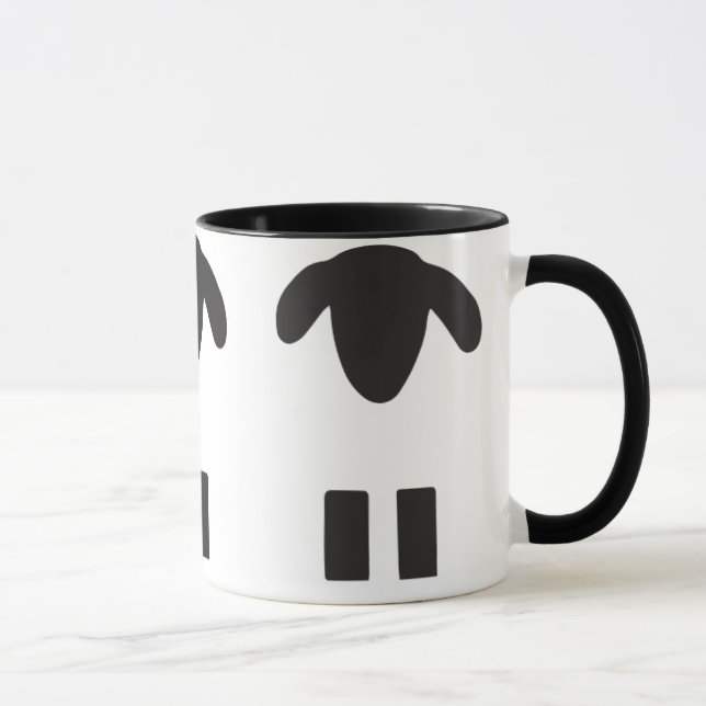 Black & White Sheep Mug (Right)