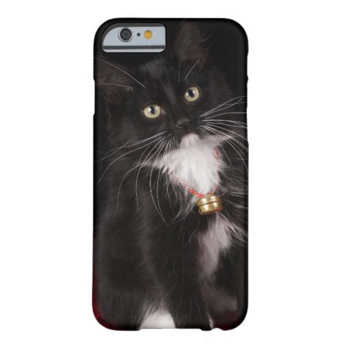 Black  white short_haired kitten2 12 months barely there iPhone 6 case