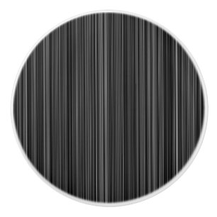 Black white silver grey stripe drawer pull
