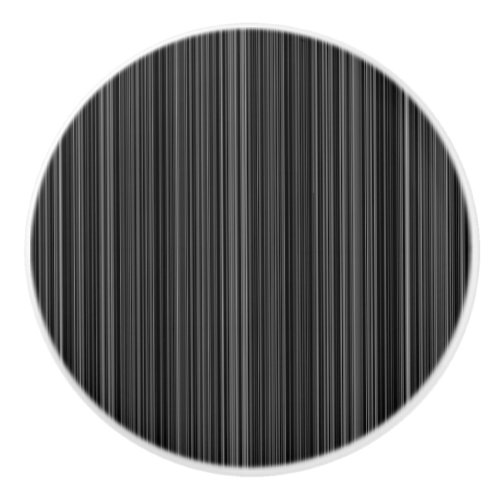 Black white silver grey stripe drawer pull
