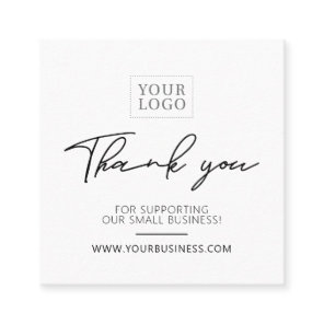 Black & White Simple Business Thank you Insert