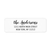 Black White Simple Elegant Cursive Script