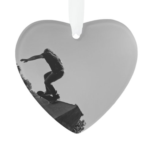 Black &amp; White Skate Park Ornament
