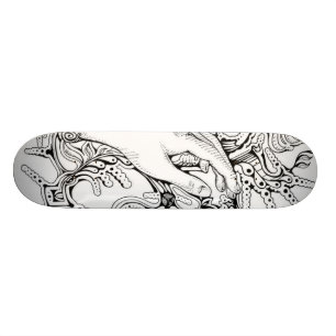 black&White Skateboard Deck