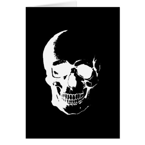 Black  White Skull
